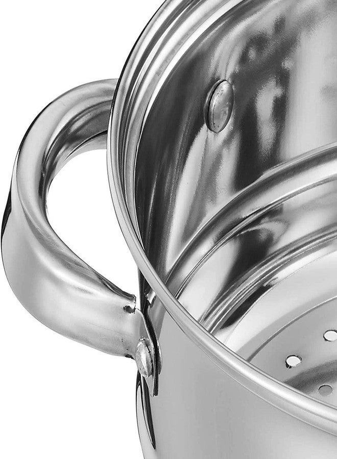 LCPUD 3.0 Quart Steamer Pot for Cooking, 2-tier Steam Pots with Lid for Cooking Vegetables, Seafood, Soups, Food and Pasta - Image 3